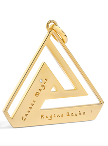 Aaron Basha Large Abracadabra Triangle Series 3 Pendant (preorder ships in 4 weeks)