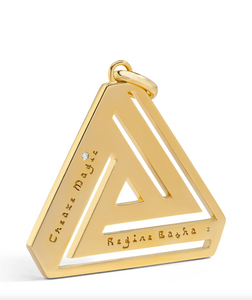 Aaron Basha Large Abracadabra Triangle Series 4 Pendant (preorder ships in 4 weeks)