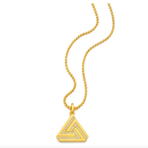 Aaron Basha Small Abracadabra Triangle Series 1 Pendant (preorder ships in 4 weeks)