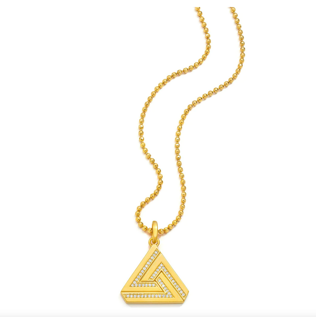 Aaron Basha Small Abracadabra Triangle Series 1 Pendant (preorder ships in 4 weeks)