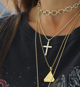 Aaron Basha Small Abracadabra Triangle Series 1 Pendant (preorder ships in 4 weeks)