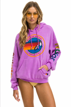 Load image into Gallery viewer, AVIATOR NATION UNISEX RELAXED PULLOVER HOODIE - NEON PURPLE