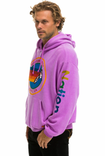 Load image into Gallery viewer, AVIATOR NATION UNISEX RELAXED PULLOVER HOODIE - NEON PURPLE