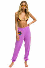 Load image into Gallery viewer, Aviator Nation Neon Logo Sweatpant in Neon Purple