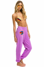 Load image into Gallery viewer, Aviator Nation Neon Logo Sweatpant in Neon Purple