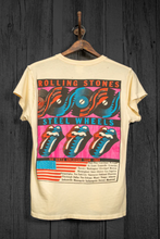 Load image into Gallery viewer, MADEWORN ROLLING STONES STEEL WHEELS &#39;89 UNISEX TEE IN MELLOW YELLOW
