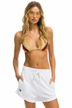 Load image into Gallery viewer, AVIATOR NATION LOGO EMBROIDERY LIGHT WEIGHT LOUNGER SHORT - WHITE