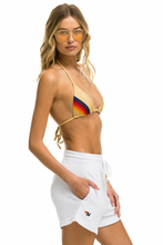 Load image into Gallery viewer, AVIATOR NATION LOGO EMBROIDERY LIGHT WEIGHT LOUNGER SHORT - WHITE