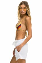 Load image into Gallery viewer, AVIATOR NATION LOGO EMBROIDERY LIGHT WEIGHT LOUNGER SHORT - WHITE