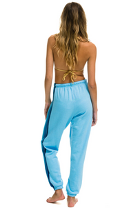 Aviator Nation 5 Stripe Sweatpants in SKY/BLUE