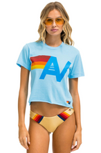 Load image into Gallery viewer, AVIATOR NATION WOMEN&#39;S LOGO BOYFRIEND TEE - SKY