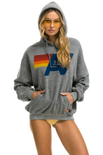 Load image into Gallery viewer, AVIATOR NATION UNISEX LOGO PULLOVER RELAXED HOODIE - HEATHER GREY