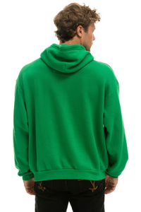 AVIATOR NATION UNISEX LOGO PULLOVER RELAXED HOODIE - KELLY GREEN