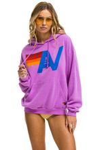 Load image into Gallery viewer, AVIATOR NATION UNISEX LOGO PULLOVER RELAXED HOODIE - NEON PURPLE
