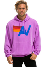 Load image into Gallery viewer, AVIATOR NATION UNISEX LOGO PULLOVER RELAXED HOODIE - NEON PURPLE