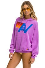 Load image into Gallery viewer, AVIATOR NATION UNISEX LOGO PULLOVER RELAXED HOODIE - NEON PURPLE