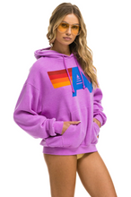 Load image into Gallery viewer, AVIATOR NATION UNISEX LOGO PULLOVER RELAXED HOODIE - NEON PURPLE