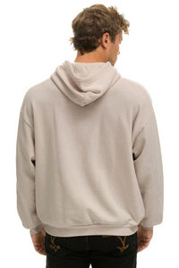 AVIATOR NATION UNISEX LOGO PULLOVER RELAXED HOODIE - SAND