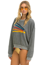 Load image into Gallery viewer, AVIATOR NATION DAYDREAM UNISEX RELAXED CREW SWEATSHIRT - HEATHER