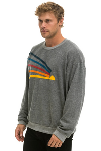 AVIATOR NATION DAYDREAM UNISEX RELAXED CREW SWEATSHIRT - HEATHER