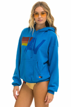 Load image into Gallery viewer, AVIATOR NATION UNISEX LOGO PULLOVER RELAXED HOODIE - OCEAN