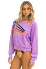 Load image into Gallery viewer, AVIATOR NATION DAYDREAM UNISEX RELAXED CREW SWEATSHIRT - NEON PURPLE