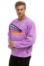 Load image into Gallery viewer, AVIATOR NATION DAYDREAM UNISEX RELAXED CREW SWEATSHIRT - NEON PURPLE