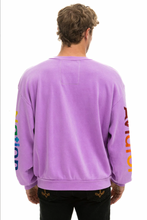 Load image into Gallery viewer, AVIATOR NATION RELAXED CREW UNISEX SWEATSHIRT - NEON PURPLE