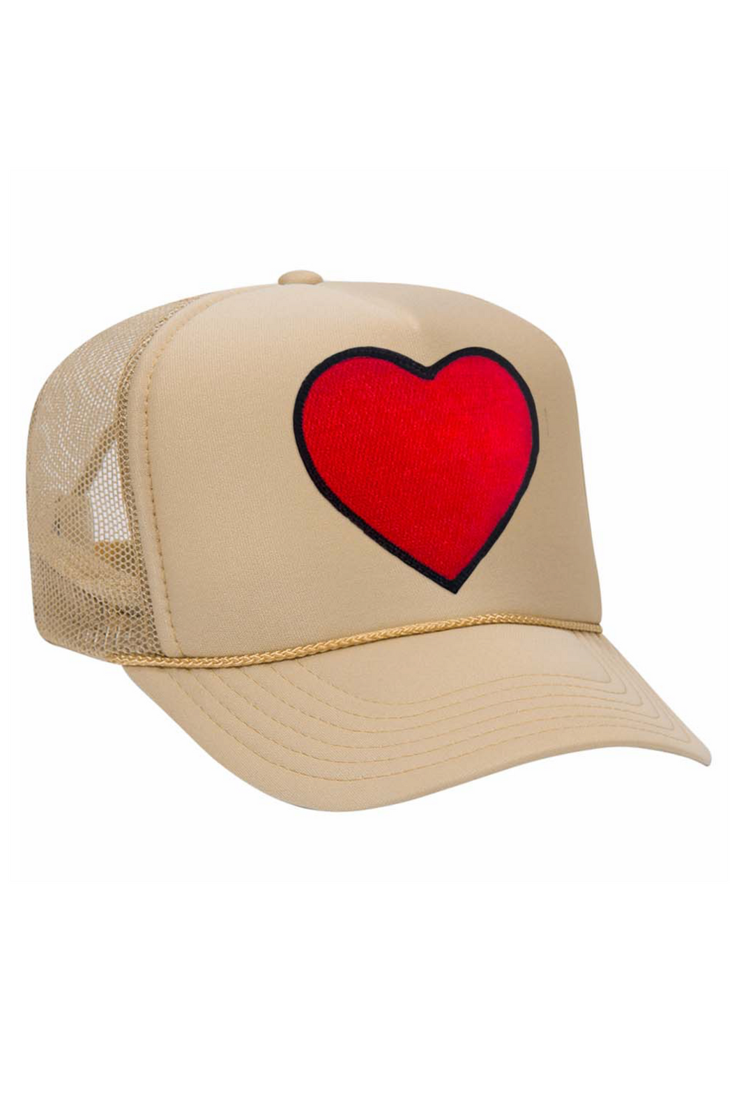 AVIATOR NATION HEART - VINTAGE LOW RISE TRUCKER IN KHAKI