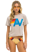 Load image into Gallery viewer, AVIATOR NATION WOMEN&#39;S LOGO BOYFRIEND TEE - SAND