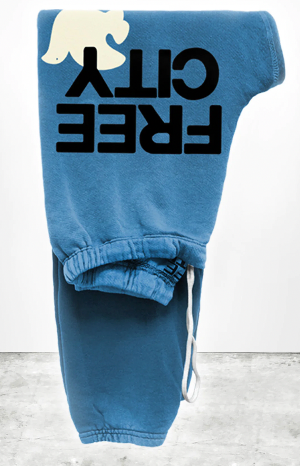 FREECITY large sweatpant - blue sound