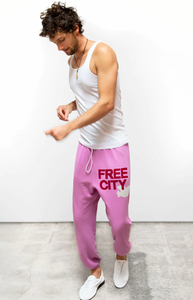 FREECITY large sweatpant - pink lips cherry