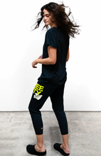 Load image into Gallery viewer, FREE CITY LARGE 3/4 sweats - Squids Ink Lemons