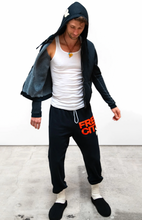 Load image into Gallery viewer, FREE CITY Large Sweatpants in SQUIDS INK ELECTRIC