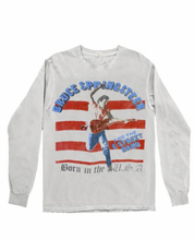 Load image into Gallery viewer, MadeWorn Bruce Springsteen Long Sleeve Vintage White Tee