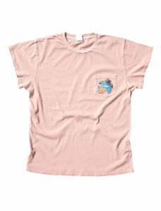 MADEWORN BEACH BOYS POCKET TEE IN DUSTY PINK