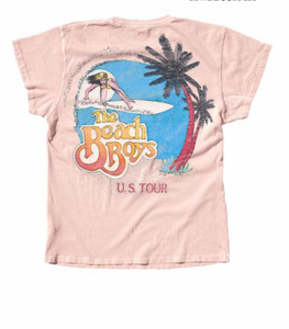 MADEWORN BEACH BOYS POCKET TEE IN DUSTY PINK