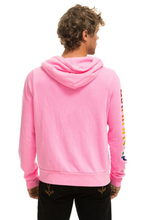 Load image into Gallery viewer, Aviator Nation Neon Zip Logo Unisex Hoodie in Neon Pink