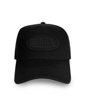 Load image into Gallery viewer, VON DUTCH CLASSIC TRIPLE BLACK TRUCKER HAT as seen on Scheana