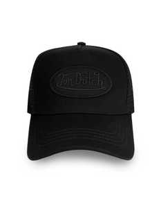 VON DUTCH CLASSIC TRIPLE BLACK TRUCKER HAT as seen on Scheana