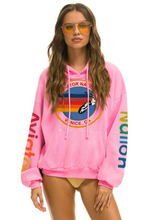 Load image into Gallery viewer, AVIATOR NATION UNISEX RELAXED PULLOVER HOODIE - NEON PINK