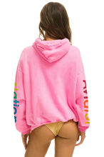 Load image into Gallery viewer, AVIATOR NATION UNISEX RELAXED PULLOVER HOODIE - NEON PINK