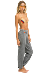 AVIATOR NATION HEART STITCH 4 SWEATPANTS - HEATHER GREY