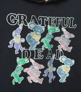 JUNK FOOD CLOTHING UNISEX GRATEFUL DEAD DANCING BEARS HOODIE IN BLACK