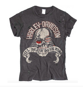 MADEWORN HARLEY DAVIDSON TIL DEATH DO US PART TEE IN DUSK