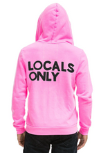 Load image into Gallery viewer, AVIATOR NATION UNISEX LOCALS ONLY HOODIE - NEON PINK