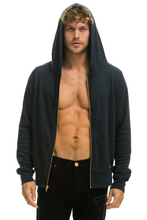 Load image into Gallery viewer, AVIATOR NATION UNISEX ANOTHER DAY IN PARADISE HOODIE - CHARCOAL // NEON