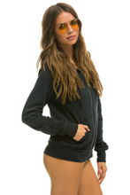 Load image into Gallery viewer, AVIATOR NATION UNISEX ANOTHER DAY IN PARADISE HOODIE - CHARCOAL // NEON