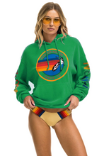 Load image into Gallery viewer, AVIATOR NATION UNISEX RELAXED PULLOVER HOODIE IN KELLY GREEN