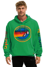 Load image into Gallery viewer, AVIATOR NATION UNISEX RELAXED PULLOVER HOODIE IN KELLY GREEN